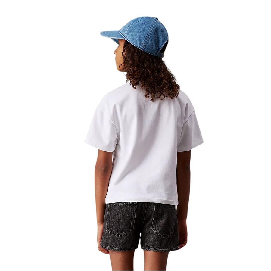T-shirt manica corta con logo taglio squadrato da bambina Calvin Klein | CKIG0IG02863YAF